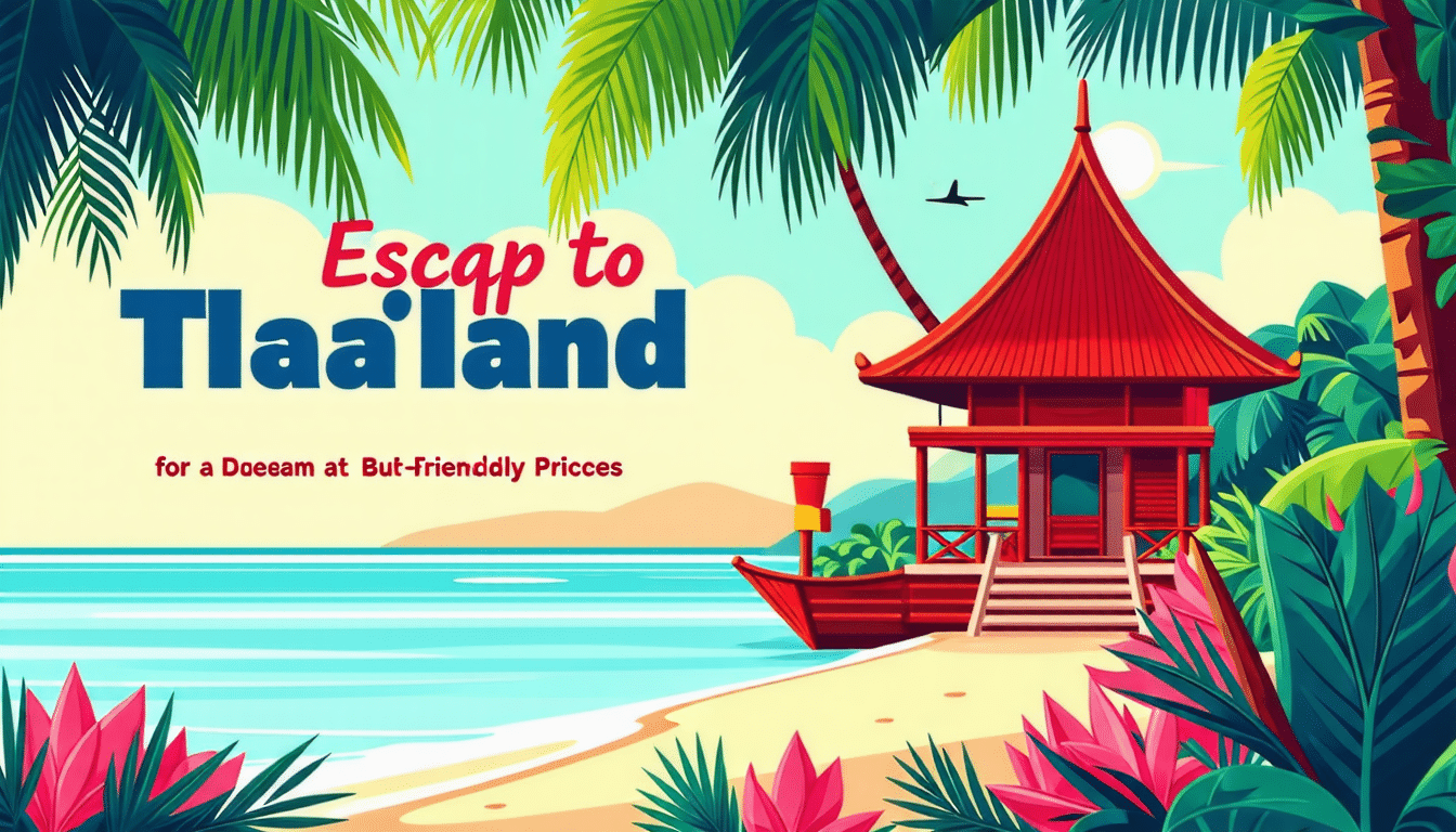 partez en thaïlande pour des vacances de rêve à petit prix. découvrez la beauté exotique de la thaïlande sans vous ruiner avec nos offres exceptionnelles.