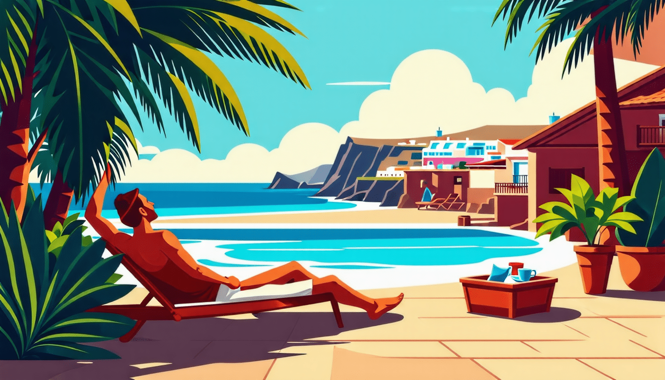 profitez d'une escapade relaxante aux canaries avec un séjour tout compris à moins de 300 euros par personne.