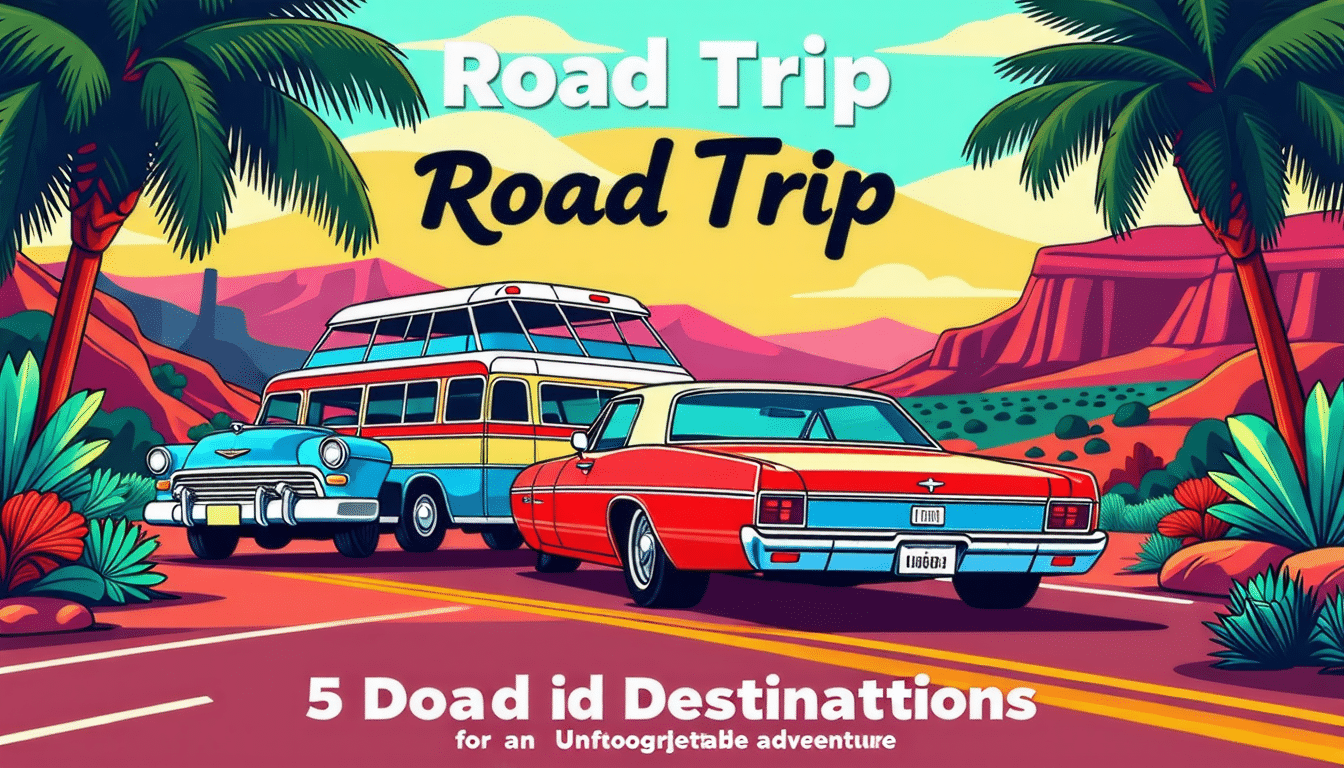 découvrez 5 destinations incontournables pour un road trip exceptionnel en voiture. des paysages à couper le souffle vous attendent lors de cette exploration mémorable.