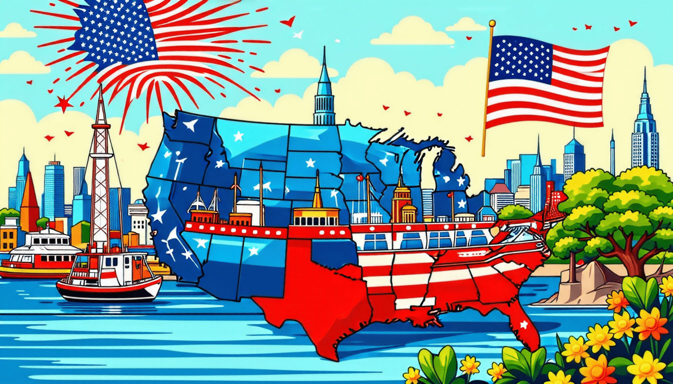 découvrez les meilleures destinations aux états-unis pour célébrer le 4 juillet, la fête nationale, avec des feux d'artifice spectaculaires et des événements festifs.