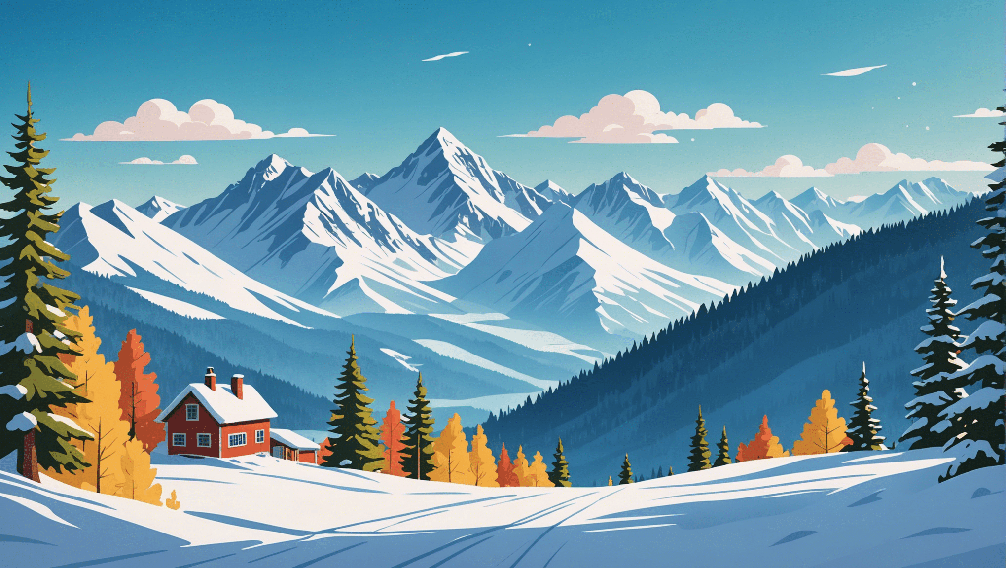 découvrez des paysages de montagne spectaculaires à explorer pendant la saison hivernale. des sommets enneigés, des forêts immaculées et des vues à couper le souffle vous attendent.