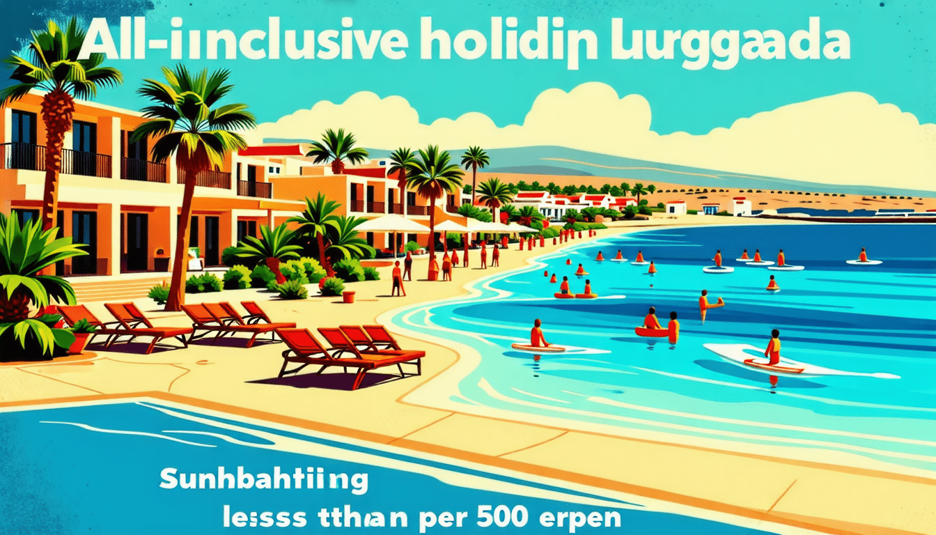 profitez d'un séjour tout compris à hurghada à moins de 500 euros par personne pour bronzer au soleil.