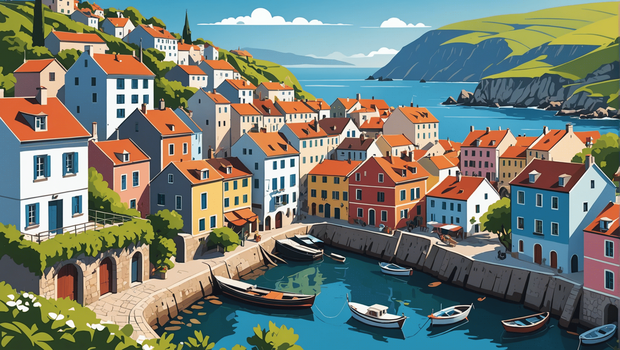 descubra as mais belas aldeias costeiras para visitar na Europa e desfrute de paisagens encantadoras, praias magníficas e uma atmosfera única.