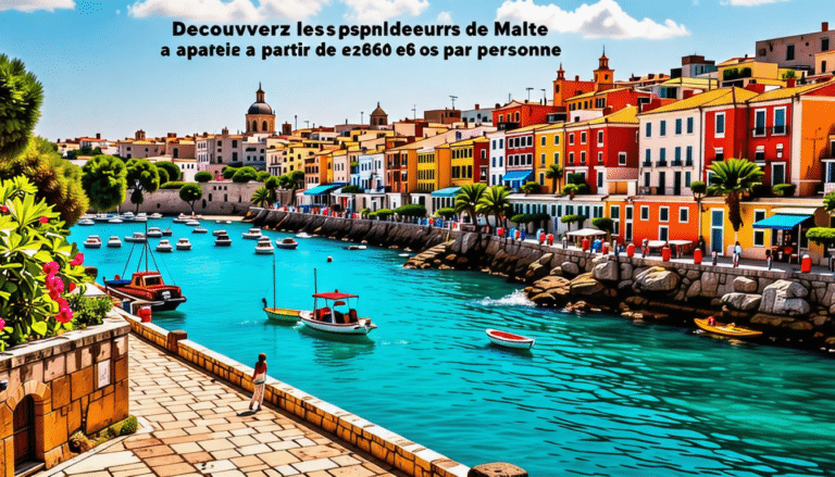 découvrez les splendeurs de malte à partir de 260 euros par personne. réservez dès maintenant et profitez d'une expérience inoubliable sur cette magnifique île méditerranéenne.