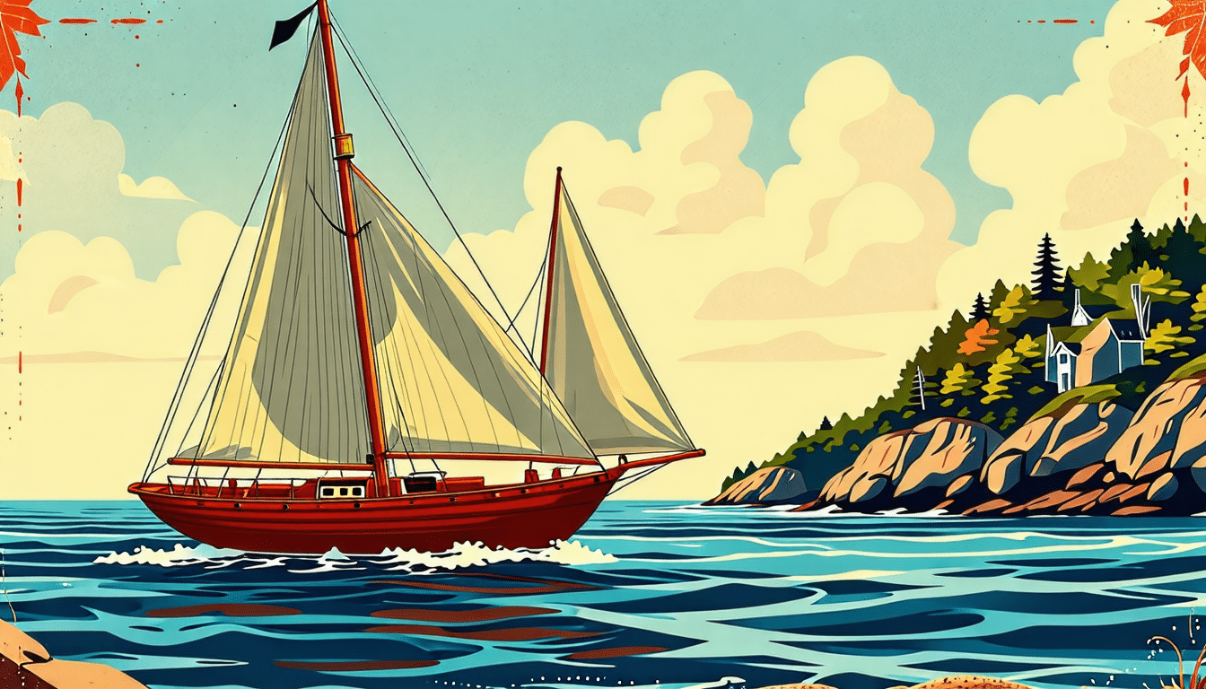 découvrez les charmes de la côte du maine lors d'une balade en voilier à bord d'un navire en bois chargé d'histoire. profitez d'une expérience maritime authentique et mémorable.