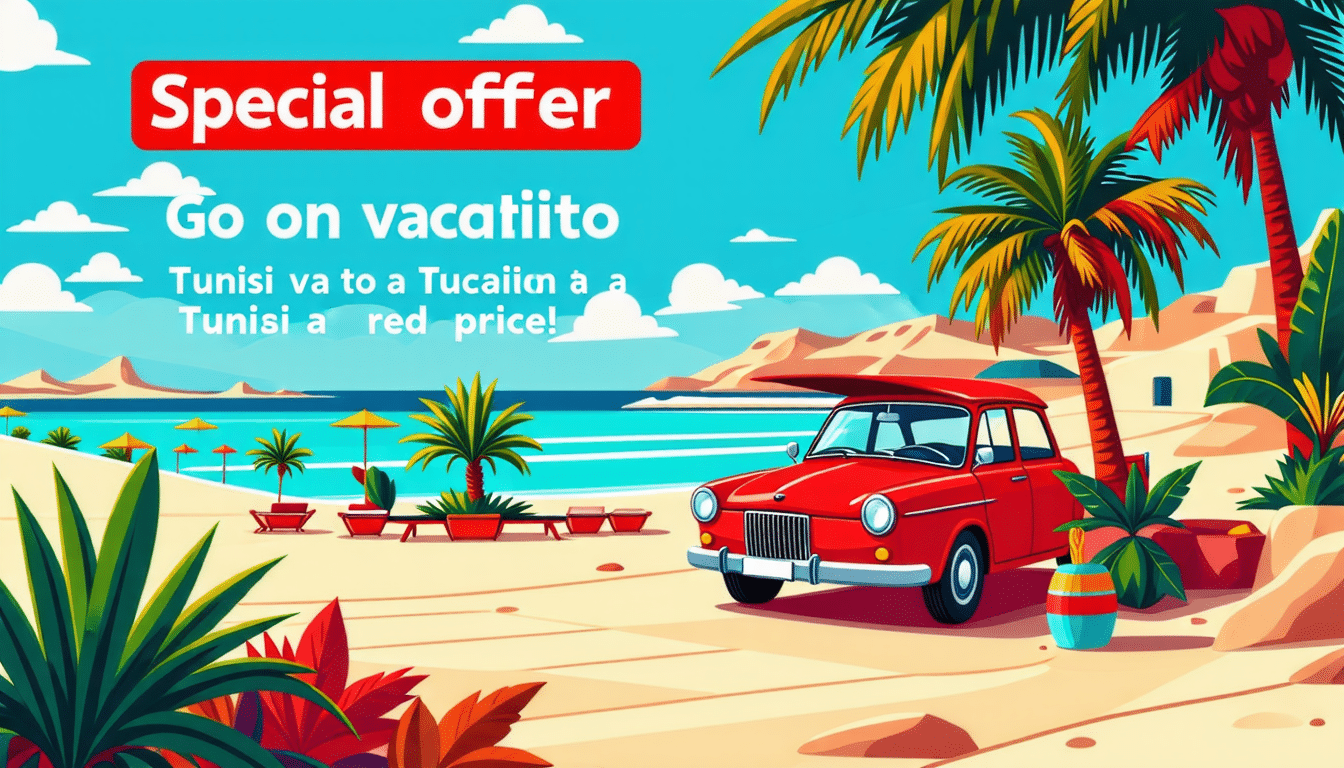 découvrez une offre exceptionnelle pour des vacances en tunisie à prix réduit. réservez dès maintenant votre séjour et profitez d'une expérience inoubliable.