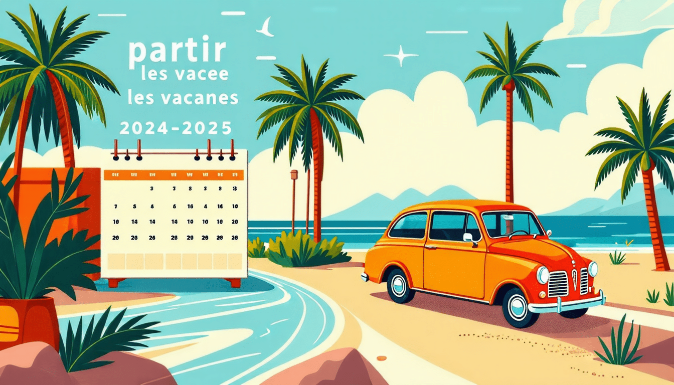 découvrez le calendrier complet des vacances scolaires 2024-2025 pour planifier votre prochain voyage en toute tranquillité !
