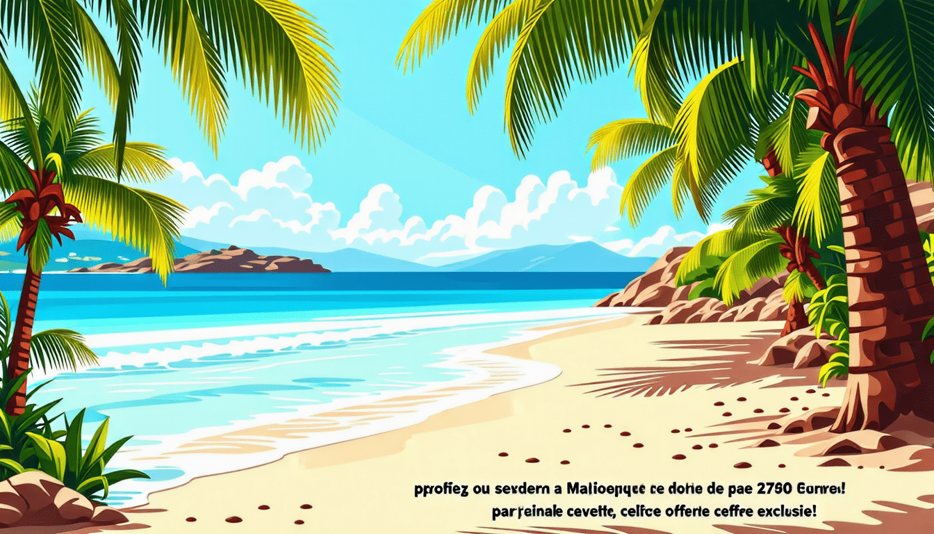 offrez-vous un séjour inoubliable à majorque à moins de 270 euros par personne avec cette offre exclusive ! détendez-vous et profitez de vacances de rêve dans cet endroit paradisiaque.