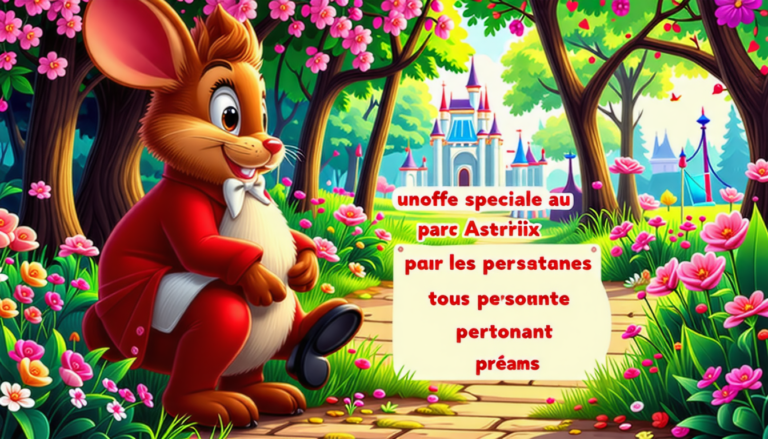 profitez d'une offre spéciale au parc astérix pour les personnes portant certains prénoms. découvrez les conditions et réservez dès maintenant pour une journée inoubliable en famille ou entre amis.