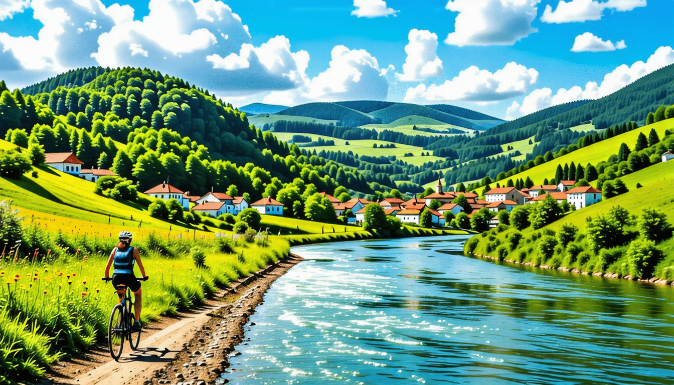 partez pour une aventure inoubliable à vélo le long des rives du danube, entre la bulgarie et la roumanie. découvrez des paysages époustouflants, des villages pittoresques et la richesse culturelle de cette région unique. préparez-vous à vivre une expérience authentique et mémorable au cœur de l'europe.