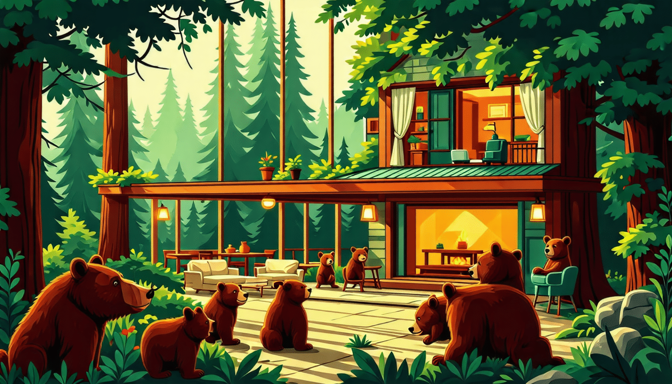 vivez des vacances inoubliables dans un appartement unique, niché au cœur de la nature, entouré d'ours. plongez dans cette aventure extraordinaire et découvrez la beauté sauvage tout en profitant du confort de votre hébergement.