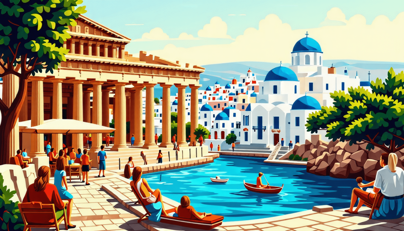 découvrez la richesse de la grèce à travers un voyage captivant au cœur de son histoire et de sa culture méditerranéenne. explorez des sites antiques, savourez une cuisine délicieuse et imprégnez-vous de traditions millénaires qui font de ce pays une destination inoubliable.