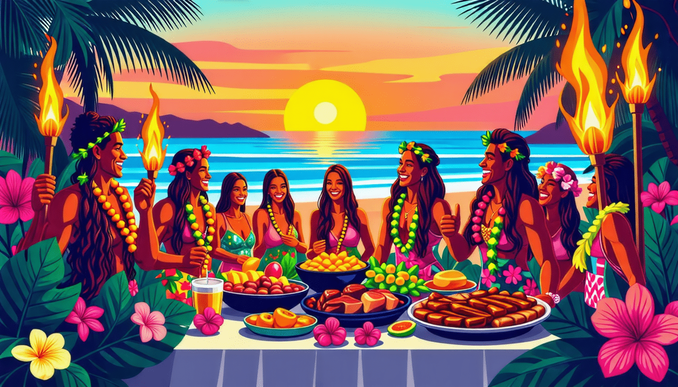 découvrez les meilleurs luaus à maui grâce à notre guide complet. lisez les avis des visiteurs et plongez dans la culture hawaïenne à travers des spectacles inoubliables, de la délicieuse cuisine locale et des moments mémorables en famille ou entre amis.