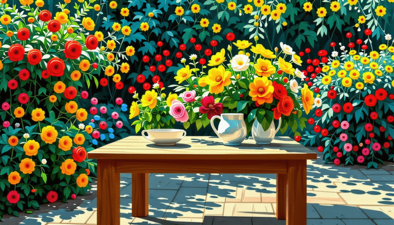 découvrez 'oscar', une table unique inspirée par l'impressionnisme et la beauté des jardins de giverny. ce mobilier artisitique allie esthétique et convivialité, parfait pour apporter une touche de créativité à votre intérieur.
