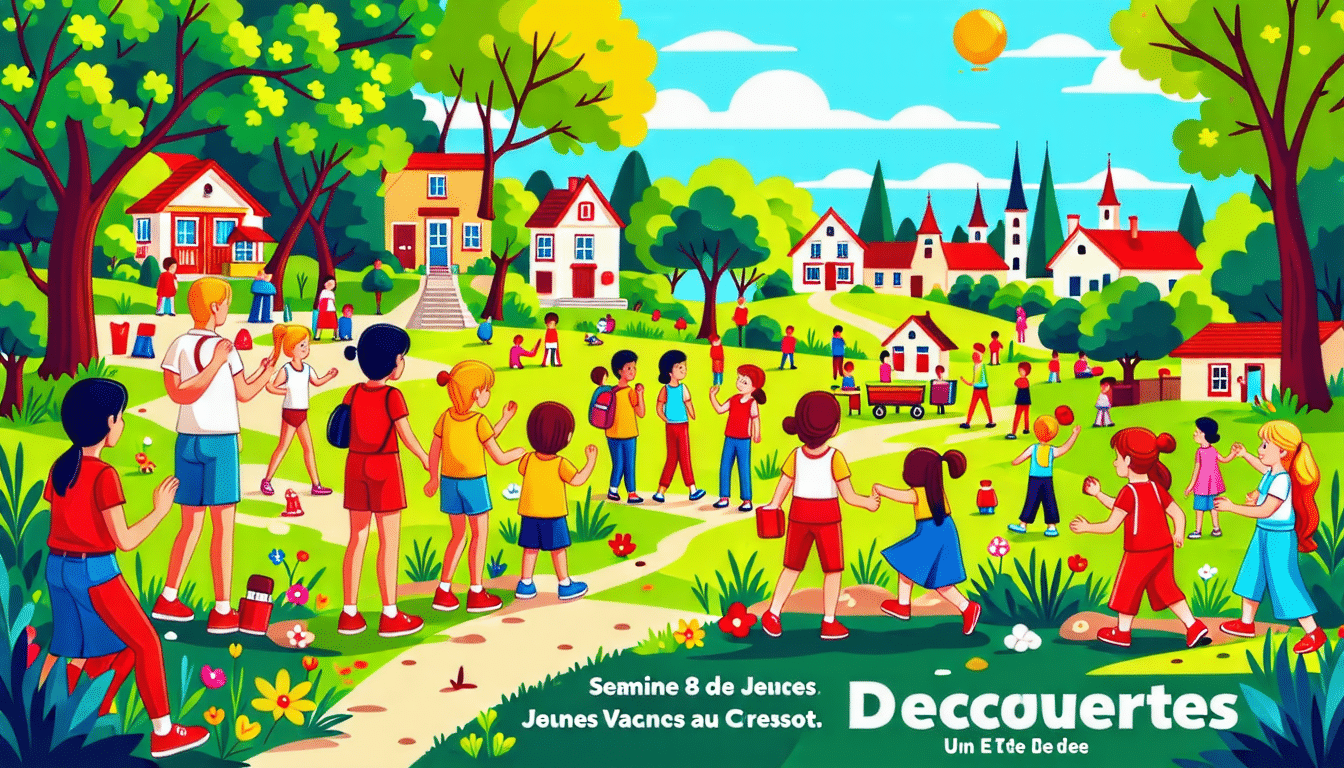 découvrez la semaine 8 des vacances jeunes au creusot, une expérience estivale riche en aventures et en apprentissages. rejoignez-nous pour une série d'activités passionnantes et créatives qui feront de cet été un moment inoubliable pour les jeunes participants.