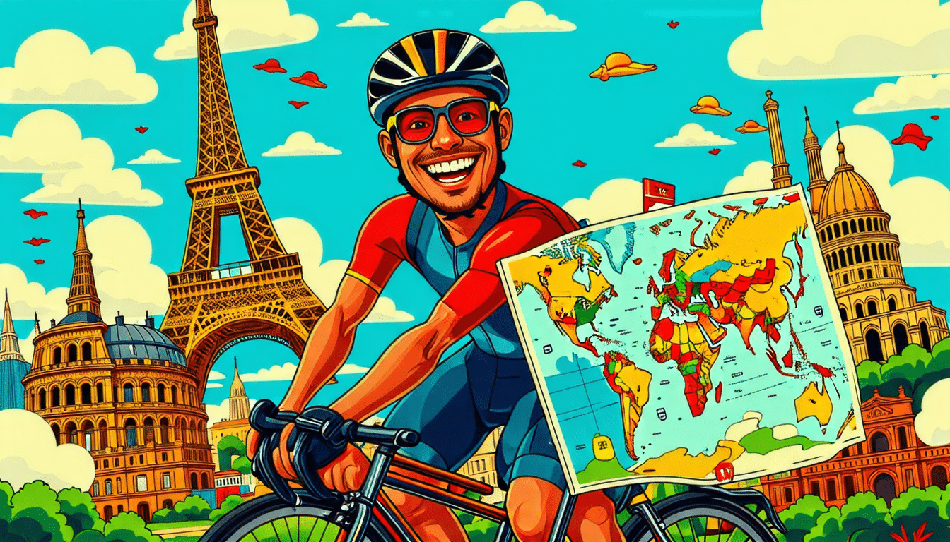 découvrez l'incroyable aventure d'un sarthois qui a parcouru 19 000 km à vélo à travers 21 pays. un récit inspirant d'endurance, de découvertes et de rencontres. ne manquez pas les anecdotes et les paysages époustouflants de ce voyage exceptionnel!