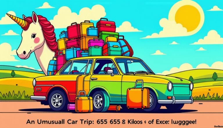 partez pour une aventure inédite avec notre récit d'un voyage en voiture, où 655 kilos de bagages superflus prennent le devant de la scène. découvrez les défis, les anecdotes et les leçons tirées de cette expérience extravagante. préparez-vous à rire et à réfléchir sur l'importance de voyager léger !
