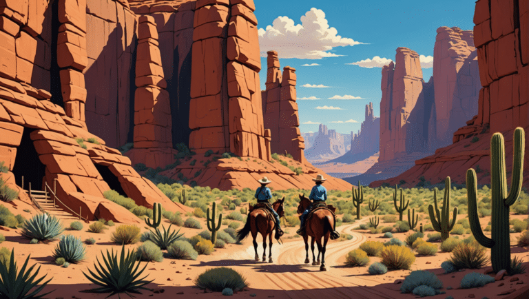 explorez le nouveau mexique et l'arizona, des terres d'aventures inspirées par lucky luke, où la culture navajo s'entrelace avec des paysages spectaculaires. partez pour un voyage fascinant à la découverte de traditions vivantes, de panoramas époustouflants et d'histoires fascinantes.