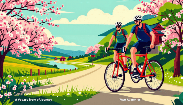 découvrez l'incroyable aventure de deux aurillacois en vélo, parcourant le monde du cantal au japon. émerveillez-vous devant leur parcours captivant, leurs défis et leurs rencontres, révélant la beauté des paysages et la richesse des cultures. un an de voyage, d'escapades et de passions que chaque amateur de cyclisme et de voyage se doit de connaître.
