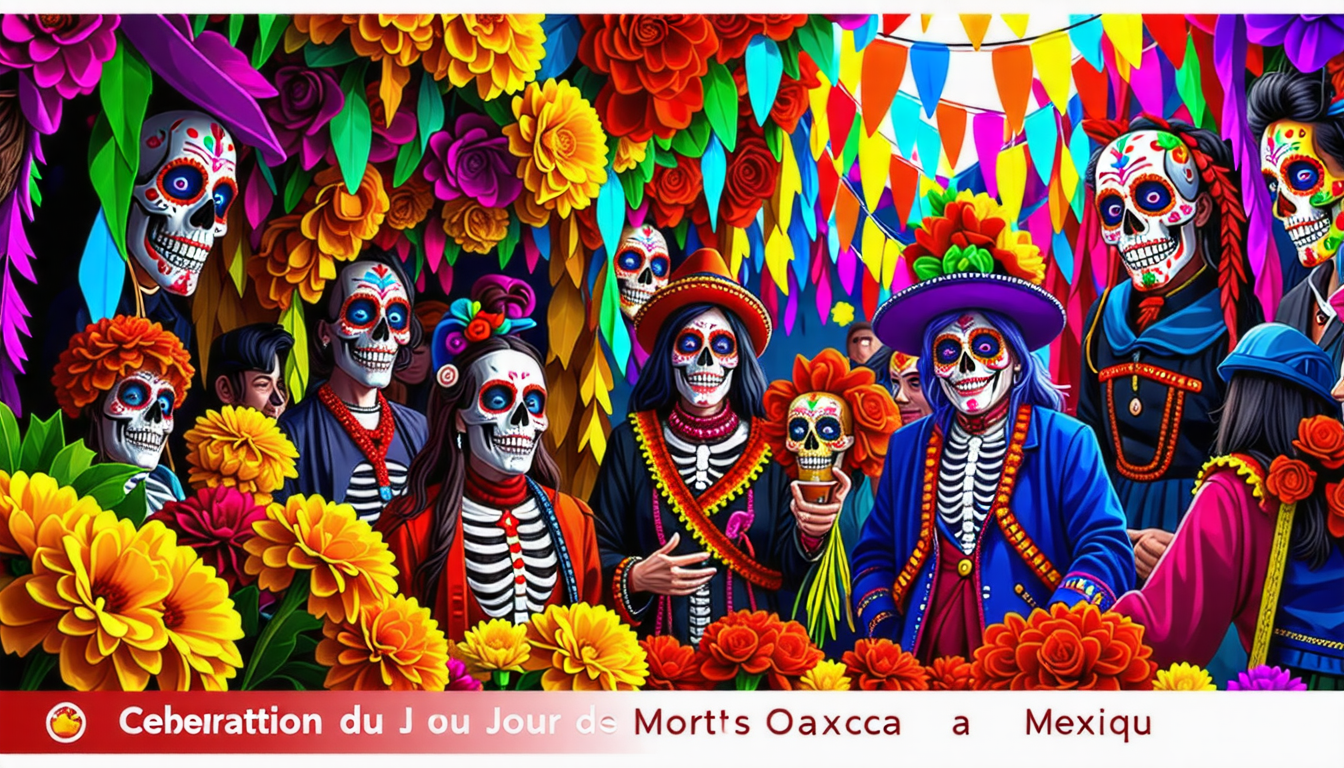 découvrez la magie du jour des morts à oaxaca, mexique, une fête vibrante où traditions ancestrales se mêlent aux couleurs et à la gastronomie locale. vivez une expérience unique à travers des offrandes, des défilés symboliques et l'ambiance chaleureuse d'une culture célébrant la vie et la mémoire des défunts.