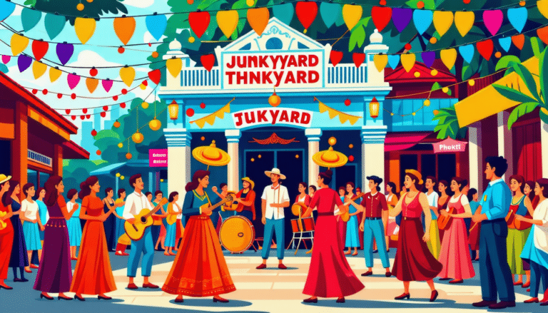 découvrez l'univers vibrant des artistes thaïlandais au théâtre junkyard de phuket, où les talents de la rue prennent vie sur scène. une expérience unique mêlant créativité et culture, révélant l'éclat des performances artistiques locales dans un cadre exceptionnel.