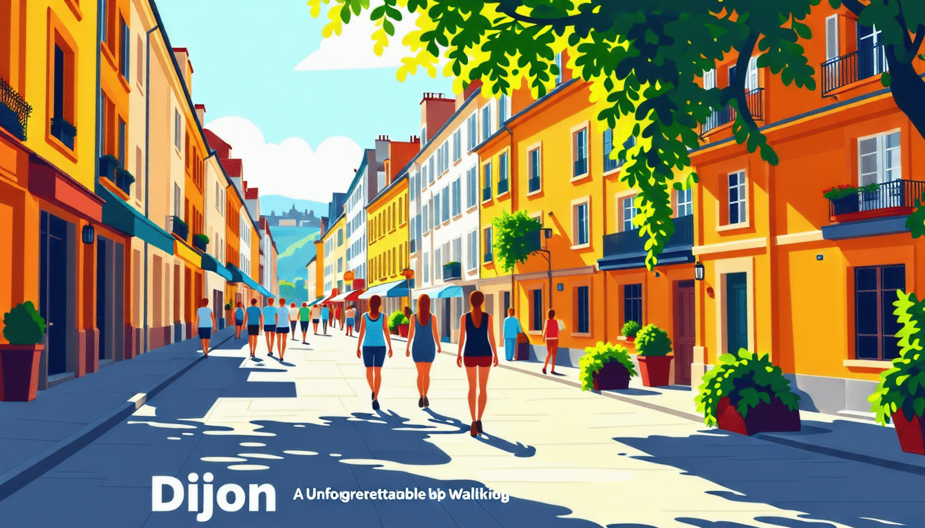 découvrez dijon comme jamais auparavant grâce à une exploration pédestre inoubliable. flânez dans ses ruelles historiques, admirez son architecture fascinante et savourez ses spécialités locales. préparez-vous pour une aventure qui éveillera tous vos sens dans la capitale de la bourgogne.