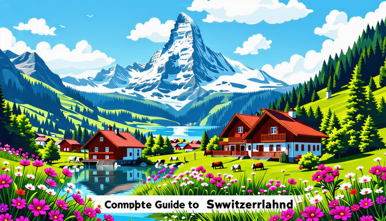 découvrez les merveilles de la suisse avec notre guide de voyage complet. que vous souhaitiez explorer les alpes majestueuses, savourer la délicieuse gastronomie locale ou plonger dans la culture riche des villes suisses, ce guide vous fournira tous les conseils et informations nécessaires pour un séjour inoubliable.