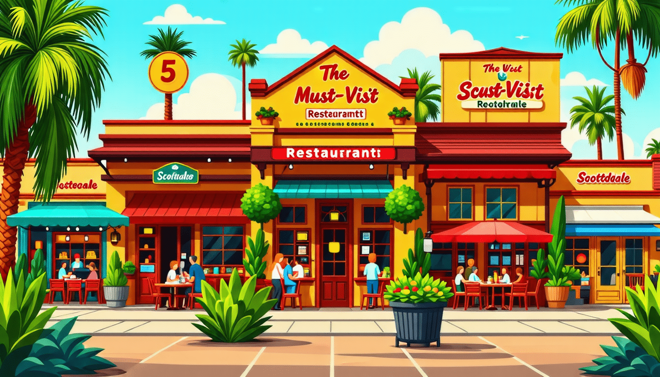 découvrez les 5 restaurants incontournables de scottsdale, une ville qui allie gastronomie raffinée et saveurs locales. explorez des établissements uniques qui mettent en avant des plats savoureux et une ambiance chaleureuse, parfaits pour une expérience culinaire mémorable.