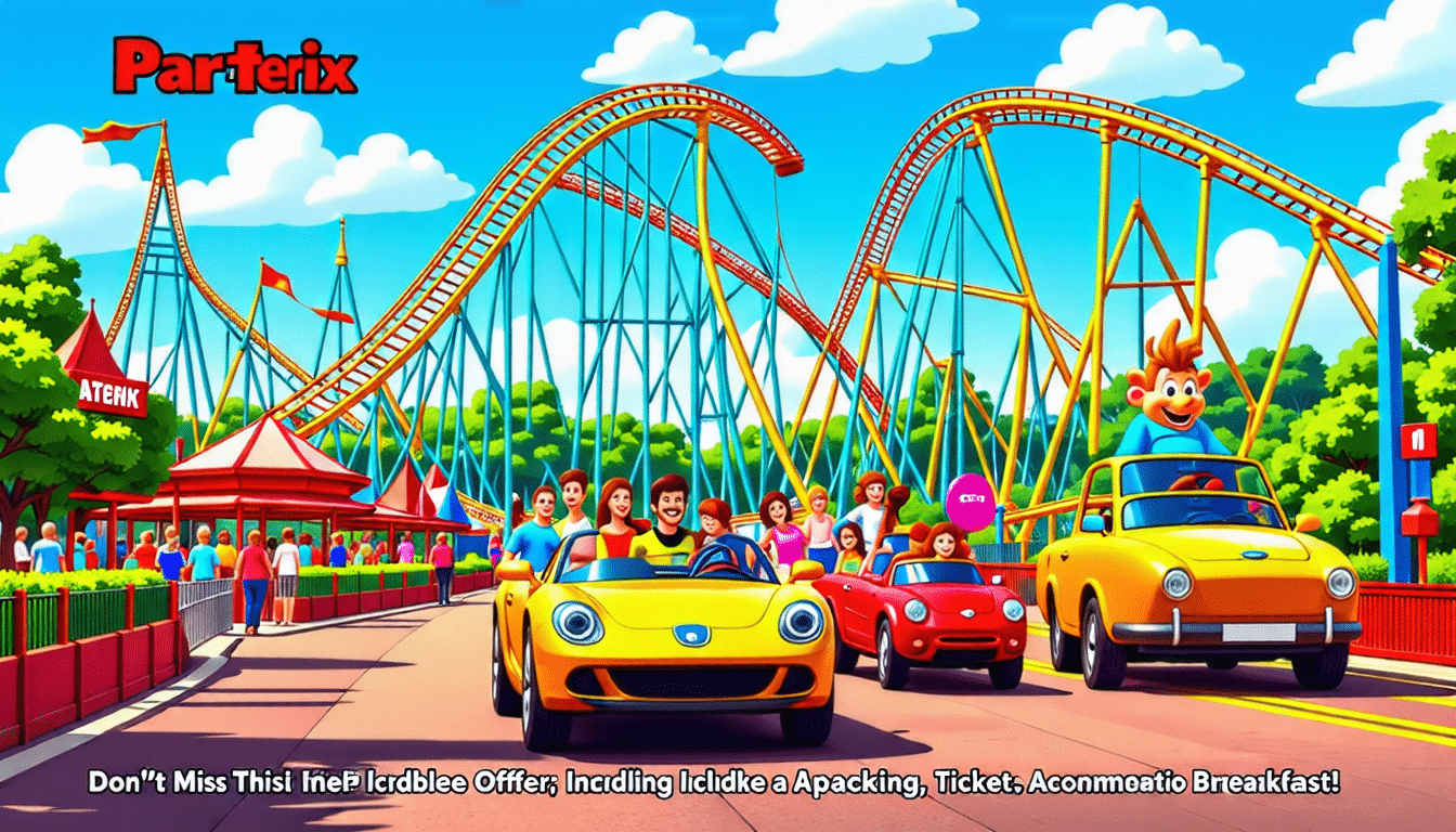découvrez une offre exceptionnelle pour le parc astérix incluant billets d'entrée, hébergement confortable et petit déjeuner copieux. ne manquez pas cette occasion de vivre des moments inoubliables en famille ou entre amis dans l'un des parcs d'attractions les plus célèbres de france !