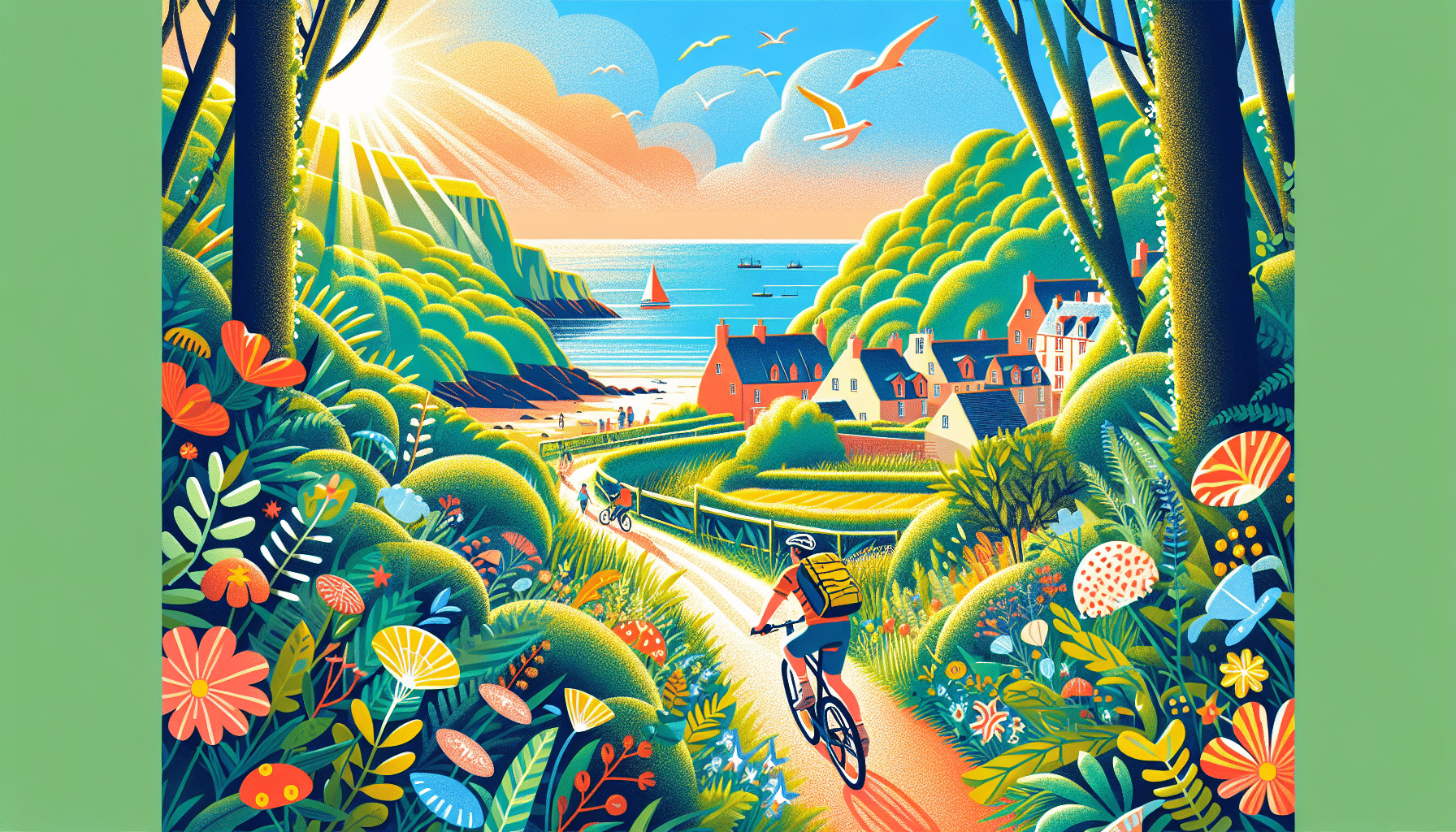 découvrez le cotentin sous un nouveau jour grâce à une balade à vélo inoubliable. partez à l'aventure au cœur de paysages pittoresques, entre plages sauvages et sentiers verdoyants, et laissez-vous séduire par la magie de la nature normande.