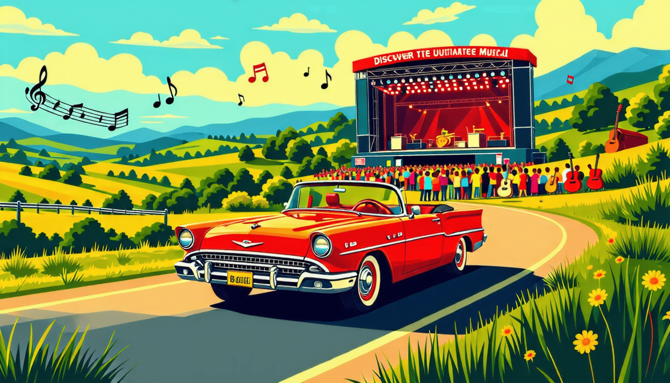 partez à l'aventure et explorez 'la destination musicale incontournable au monde' grâce à un road trip scénique inoubliable dans le sud. découvrez des paysages à couper le souffle tout en vibrant au rythme de la musique. une expérience unique pour les passionnés de voyages et de mélodies.