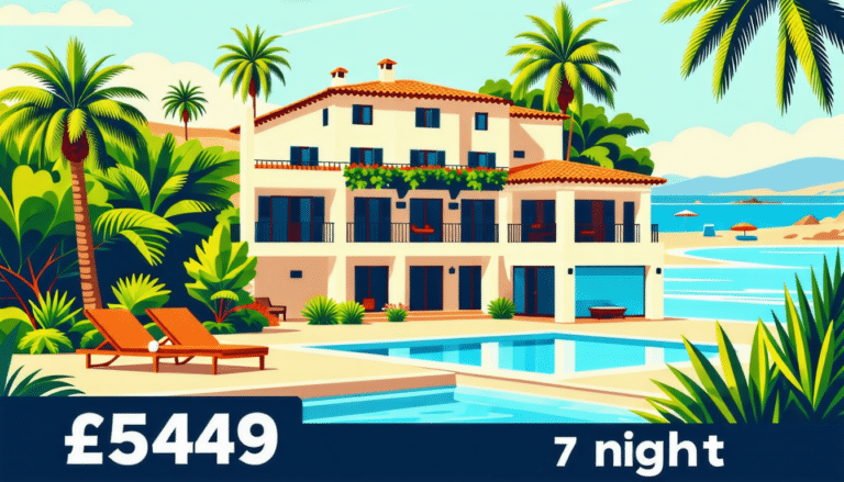 découvrez des escapades en villa de dernière minute à partir de 549 £ pour 7 nuits. profitez de vacances inoubliables avec tout le confort dont vous avez besoin, dans des destinations de rêve. réservez dès maintenant et offrez-vous une parenthèse idyllique!