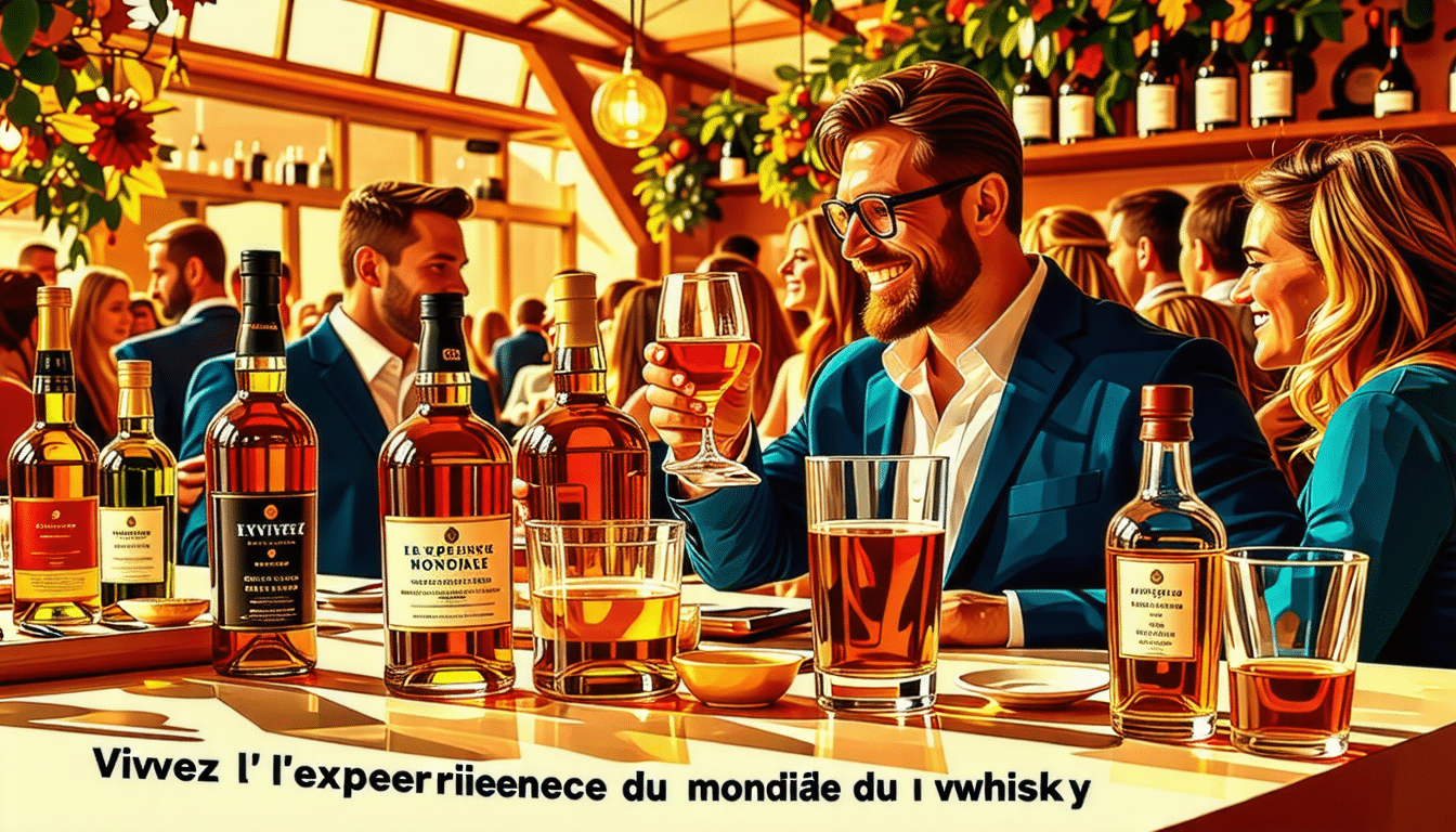 participez à l'événement ultime pour les amateurs de whisky ! découvrez des dégustations incroyables, des ateliers et des rencontres exclusives lors de l'expérience mondiale du whisky. profitez de billets à moitié prix les 15 et 16 novembre 2024 et plongez dans l'univers riche et savoureux du whisky.