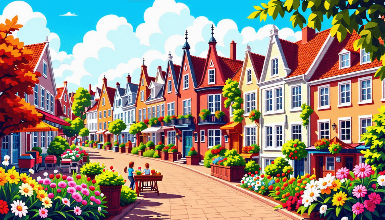 découvrez une ville pittoresque près d'amsterdam, où des couleurs vives se mêlent à une architecture féerique. plongez dans un univers de charme, en explorant des métiers traditionnels et des paysages enchanteurs qui raviront vos sens.