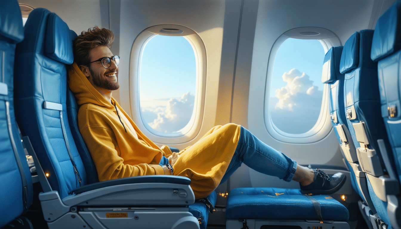 découvrez le hack de voyage viral qui révolutionne vos trajets : apprenez comment obtenir un espace pour les jambes très recherché dans les avions et améliorez votre confort à chaque vol. ne laissez plus les rangées serrées gâcher vos voyages !