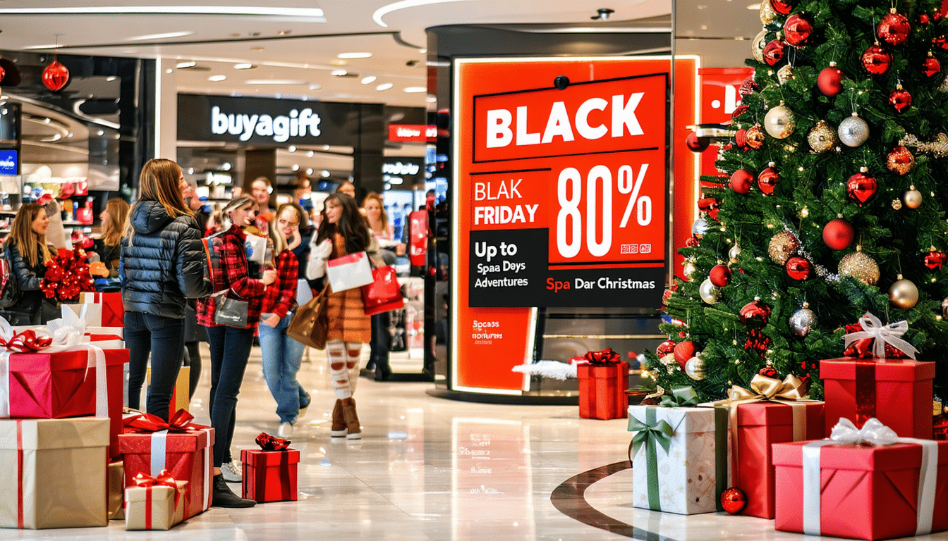 découvrez des offres incroyables chez buyagift pour le black friday et noël ! profitez de réductions allant jusqu'à 80 % sur des journées spa, des aventures excitantes, des repas gastronomiques et des escapades inoubliables. ne manquez pas ces promotions exceptionnelles pour gâter vos proches ou vous faire plaisir !