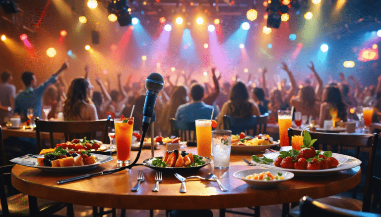 découvrez l'alliance parfaite entre gastronomie et ambiance festive dans notre sélection des meilleurs restaurants karaoké. vivez une expérience culinaire inoubliable tout en vous amusant à chanter vos morceaux préférés. plongez dans cet univers enchanteur où chaque repas se transforme en fête.