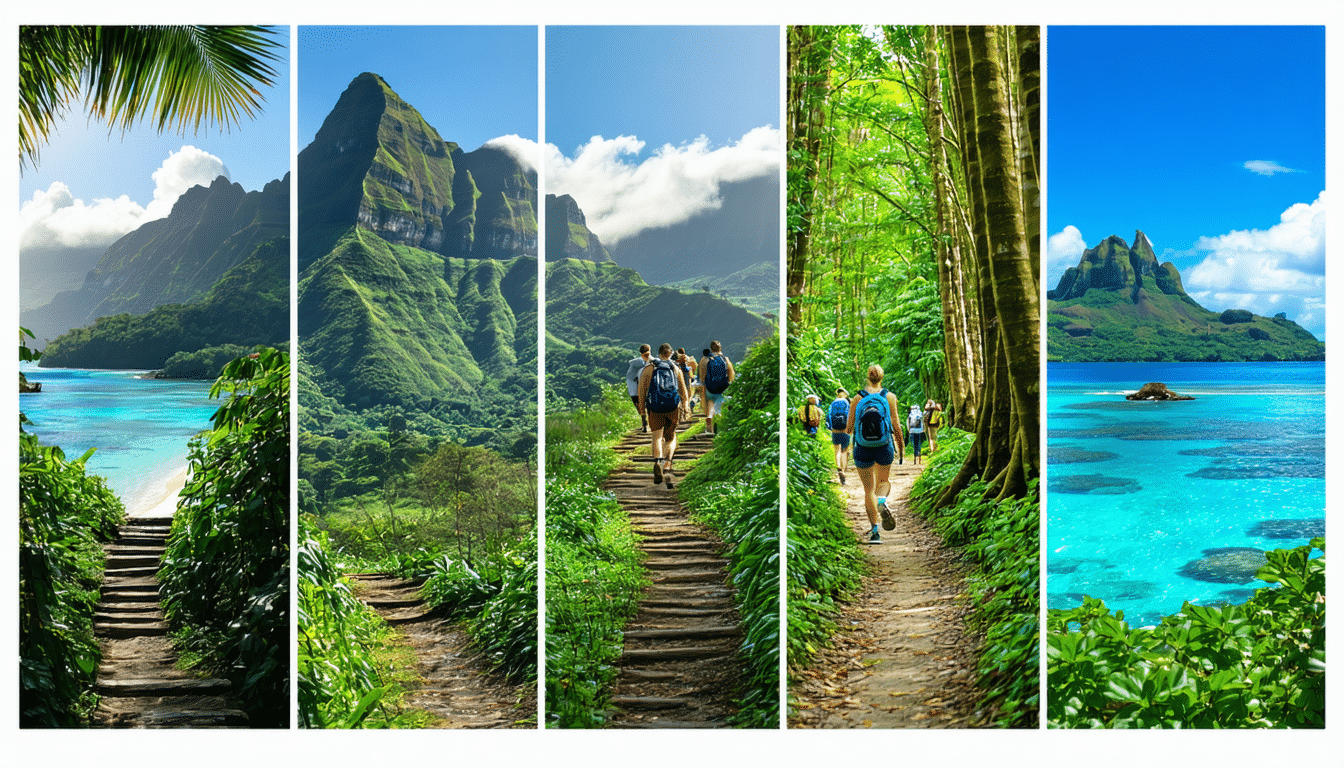 découvrez les merveilles de tahiti à travers les 5 randonnées incontournables qui révèlent la beauté naturelle de l'île. des paysages spectaculaires aux sentiers cachés, partez à l'aventure et laissez-vous séduire par la diversité des panoramas et la richesse culturelle de tahiti.