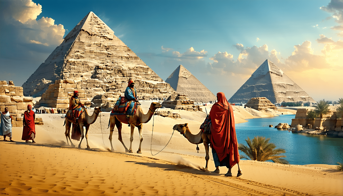 partez pour un voyage fascinant à travers l'égypte, où l'histoire ancienne rencontre une culture riche. découvrez les merveilles des pyramides, des temples majestueux et des traditions vivantes qui façonnent ce pays emblématique. une aventure inoubliable vous attend au cœur des trésors égyptiens.