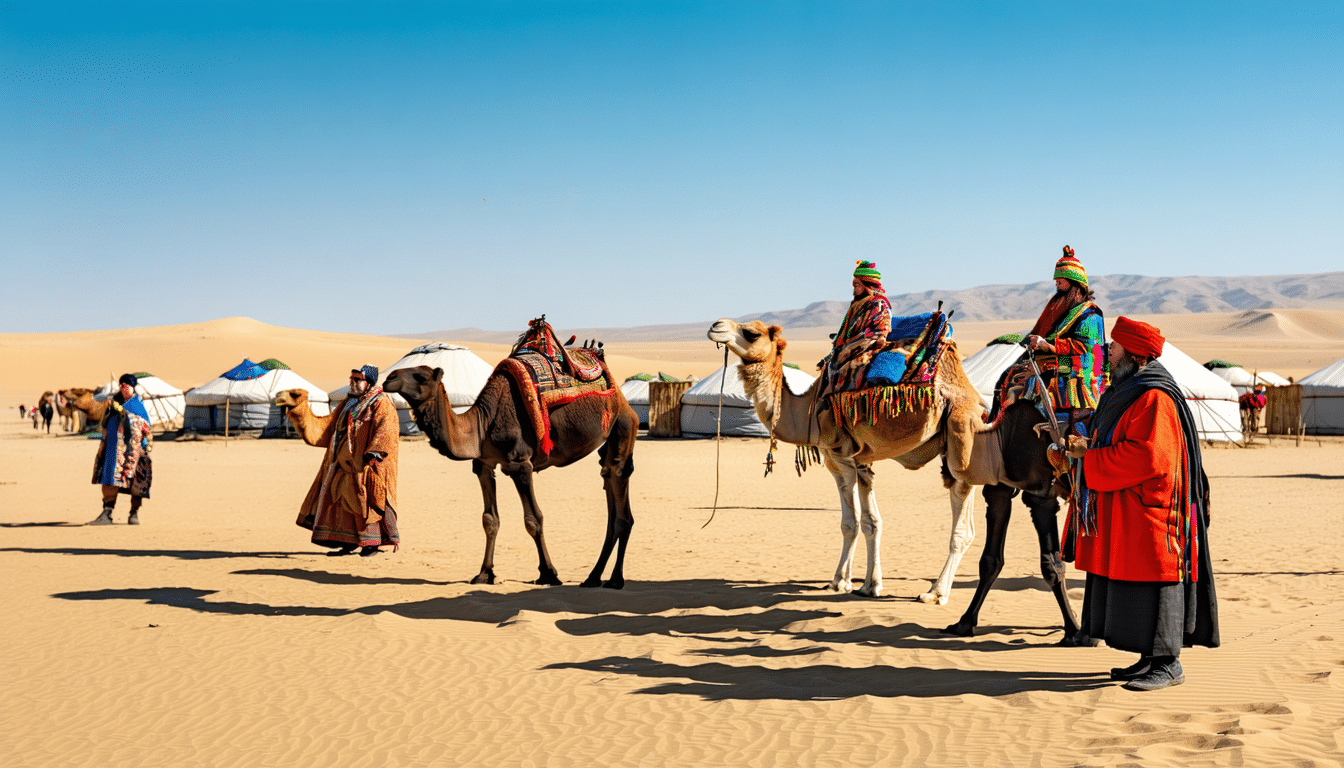 vivez une expérience unique en célébrant le nouvel an parmi les chameliers du désert de gobi en mongolie. découvrez les traditions authentiques, la culture nomade et la beauté époustouflante du désert tout en partageant des moments inoubliables avec les habitants.