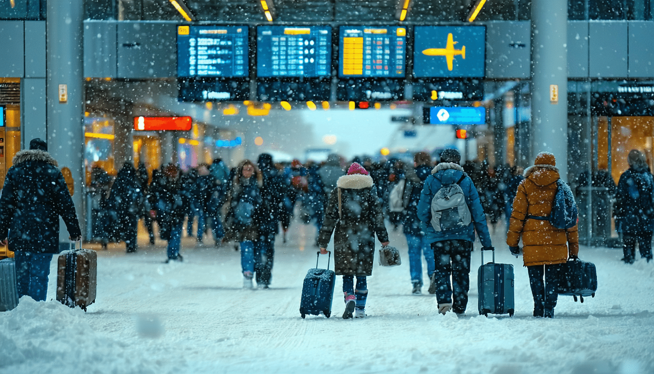 découvrez comment des tempêtes hivernales perturbent les voyages de noël aux états-unis, avec des pluies torrentielles et des chutes de neige affectant des millions de voyageurs. restez informé des conditions météorologiques et de leurs impacts sur vos déplacements durant les fêtes.