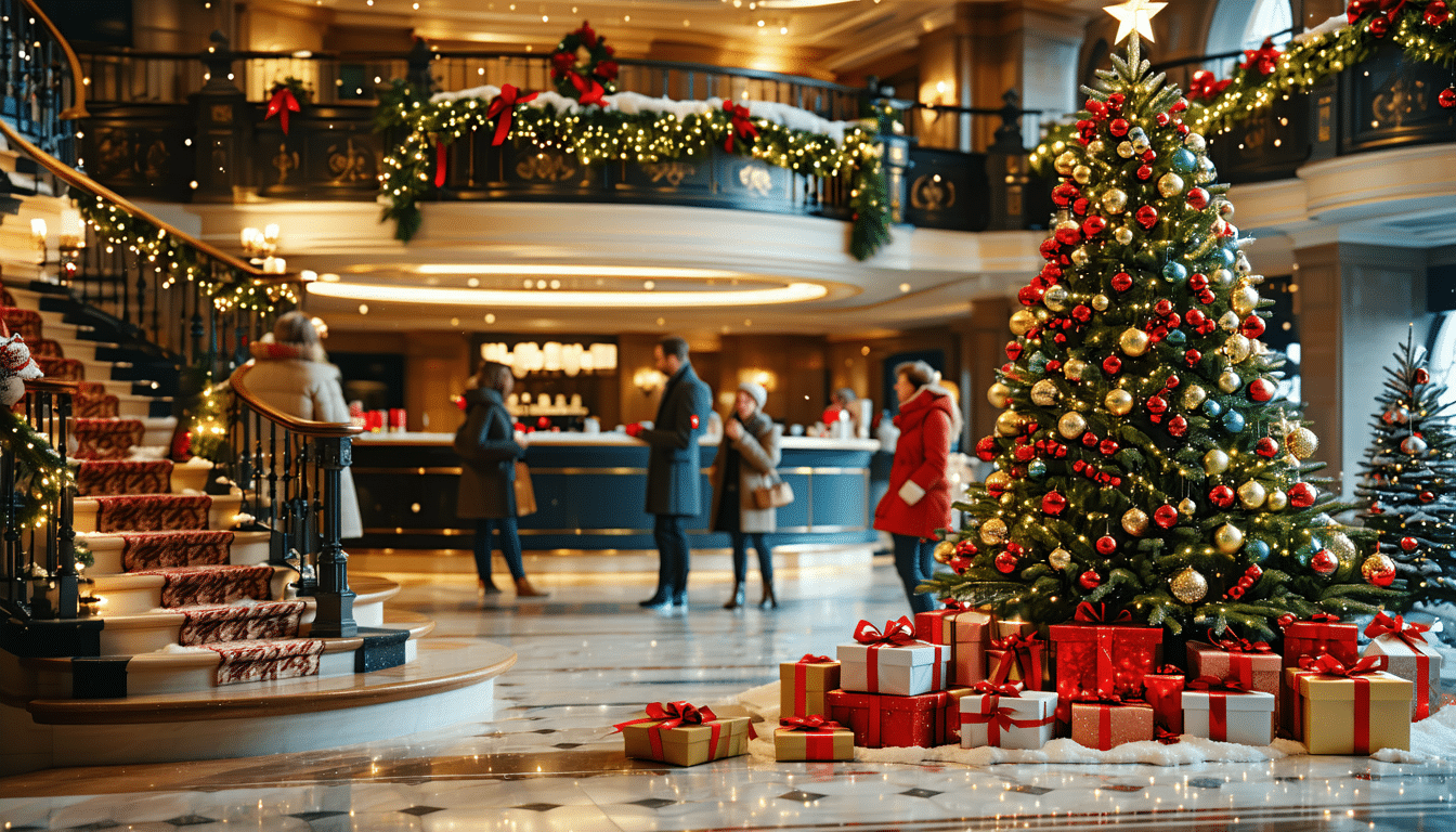 découvrez la magie de noël au cœur de notre hôtel, où l'esprit festif se mêle au confort et à l'élégance. profitez d'une ambiance enchantée, de décorations scintillantes et d'activités familiales inoubliables pour célébrer cette saison chaleureuse avec vos proches.