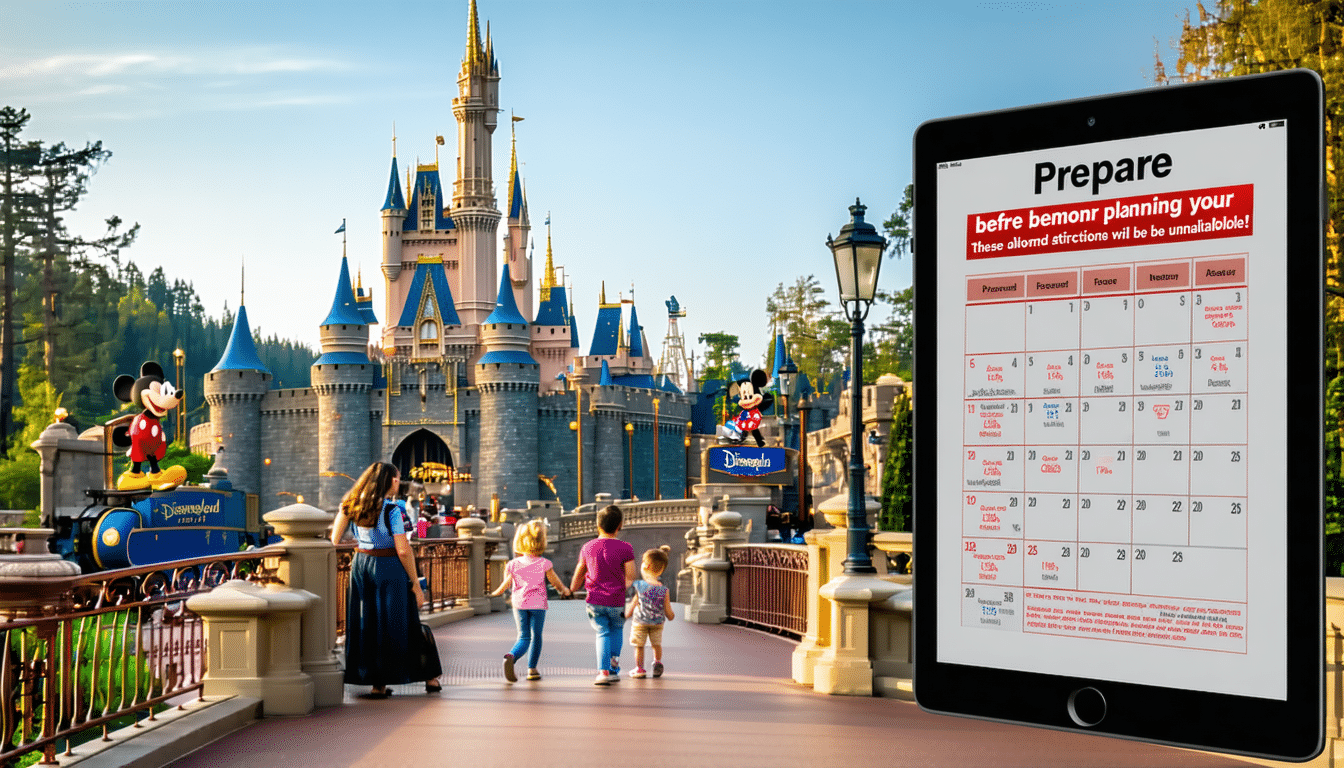 anticipez votre visite à disneyland paris en découvrant les attractions qui seront fermées à certaines dates en 2025. préparez-vous à vivre une expérience magique sans surprises !