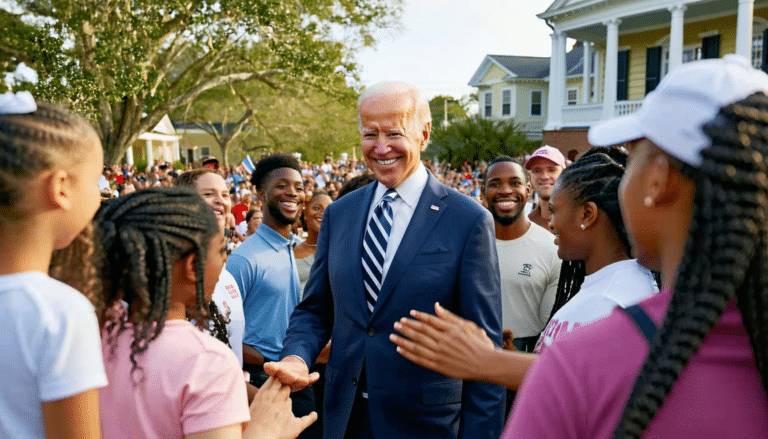 découvrez les moments forts de la visite du président biden à charleston, en caroline du sud. un déplacement qui met en lumière les enjeux politiques et économiques de la région, ainsi que les initiatives annoncées pour le développement local.