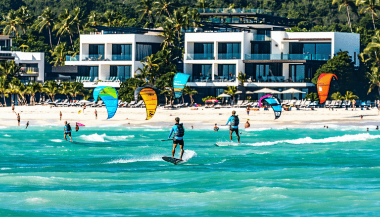 vivez une expérience inoubliable avec notre sélection des meilleurs hôtels pour votre séjour kitesurf. idéaux pour les passionnés de glisse, ces établissements offrent un accès direct aux spots les plus prisés et des équipements adaptés. partez à l'aventure et combinez confort et passion dans des destinations de rêve.