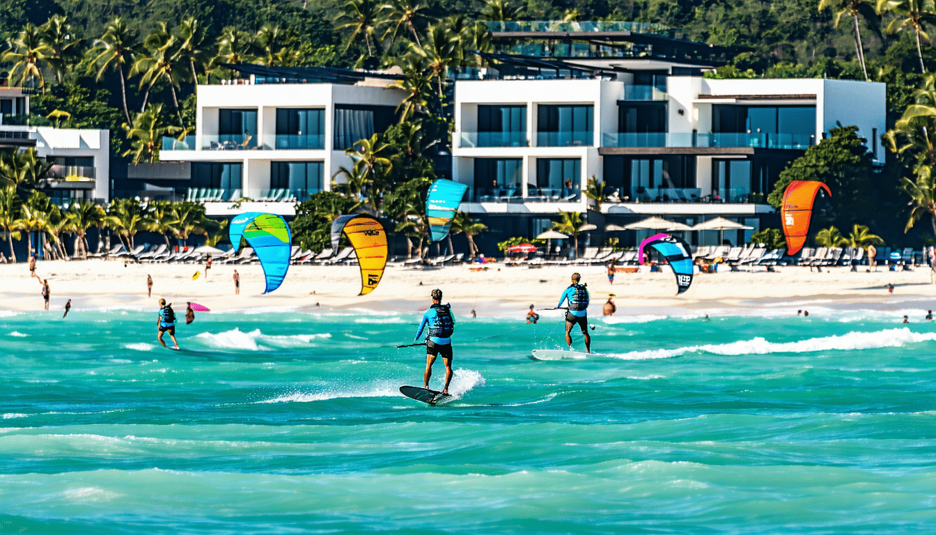 vivez une expérience inoubliable avec notre sélection des meilleurs hôtels pour votre séjour kitesurf. idéaux pour les passionnés de glisse, ces établissements offrent un accès direct aux spots les plus prisés et des équipements adaptés. partez à l'aventure et combinez confort et passion dans des destinations de rêve.