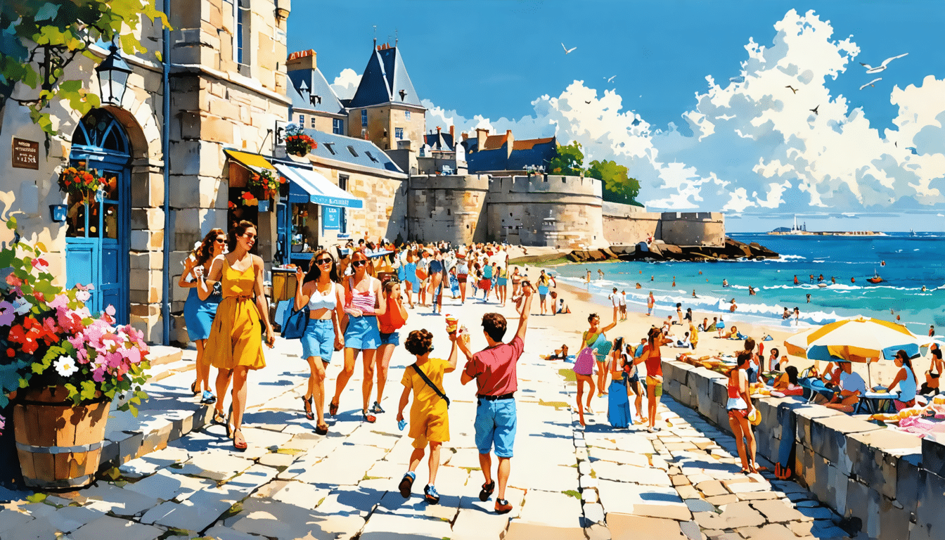 découvrez la magie de saint-malo où le début des vacances attire les touristes en quête d'évasion. plages magnifiques, riche patrimoine et ambiance chaleureuse vous attendent pour des moments inoubliables.