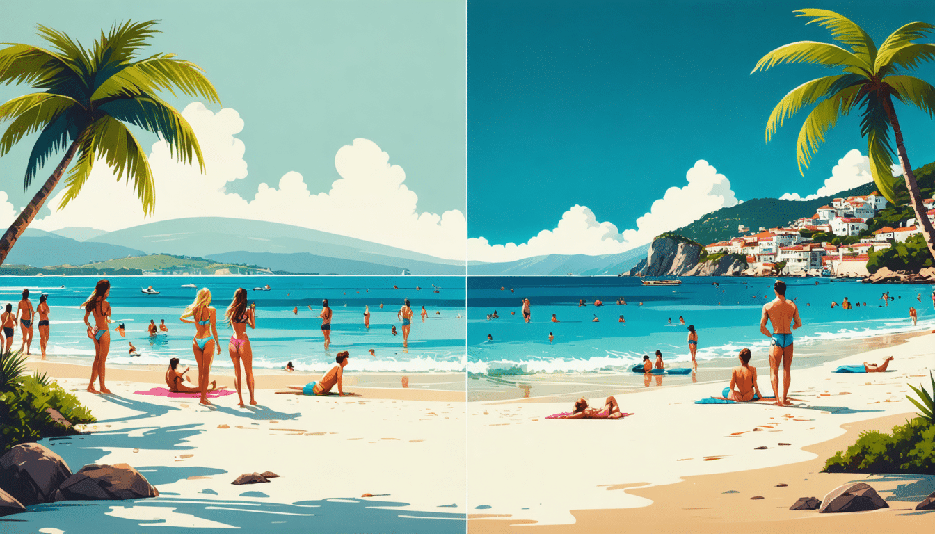 plongez en 80 secondes dans l'univers des tendances voyage ! découvrez les lieux incontournables comme les plages en bikini au portugal, les parcs nationaux américains sous pression, et toutes les nouveautés qui façonnent le tourisme aujourd'hui.