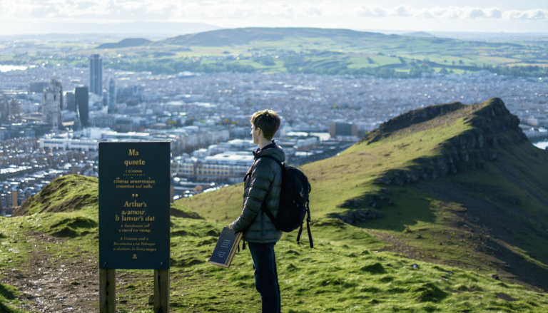 découvrez mon parcours poignant à travers les déceptions amoureuses et les aventures cinématographiques, culminant au sommet d'arthur's seat à édimbourg. un récit intime de ma quête de l'amour, porté par les paysages majestueux et les réflexions que suscite chaque voyage.