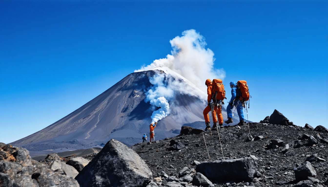 venez explorer le sommet du monde en osant l'ascension du volcan le plus élevé. une aventure inoubliable pour les amateurs de sensations fortes et de paysages grandioses, où chaque pas vous rapproche des cieux.
